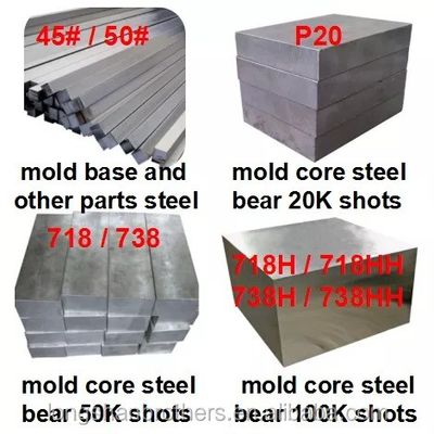 플라스틱 병에 대한 정밀 블로 Molding Mold 250000-300000샷 Mold의 수명